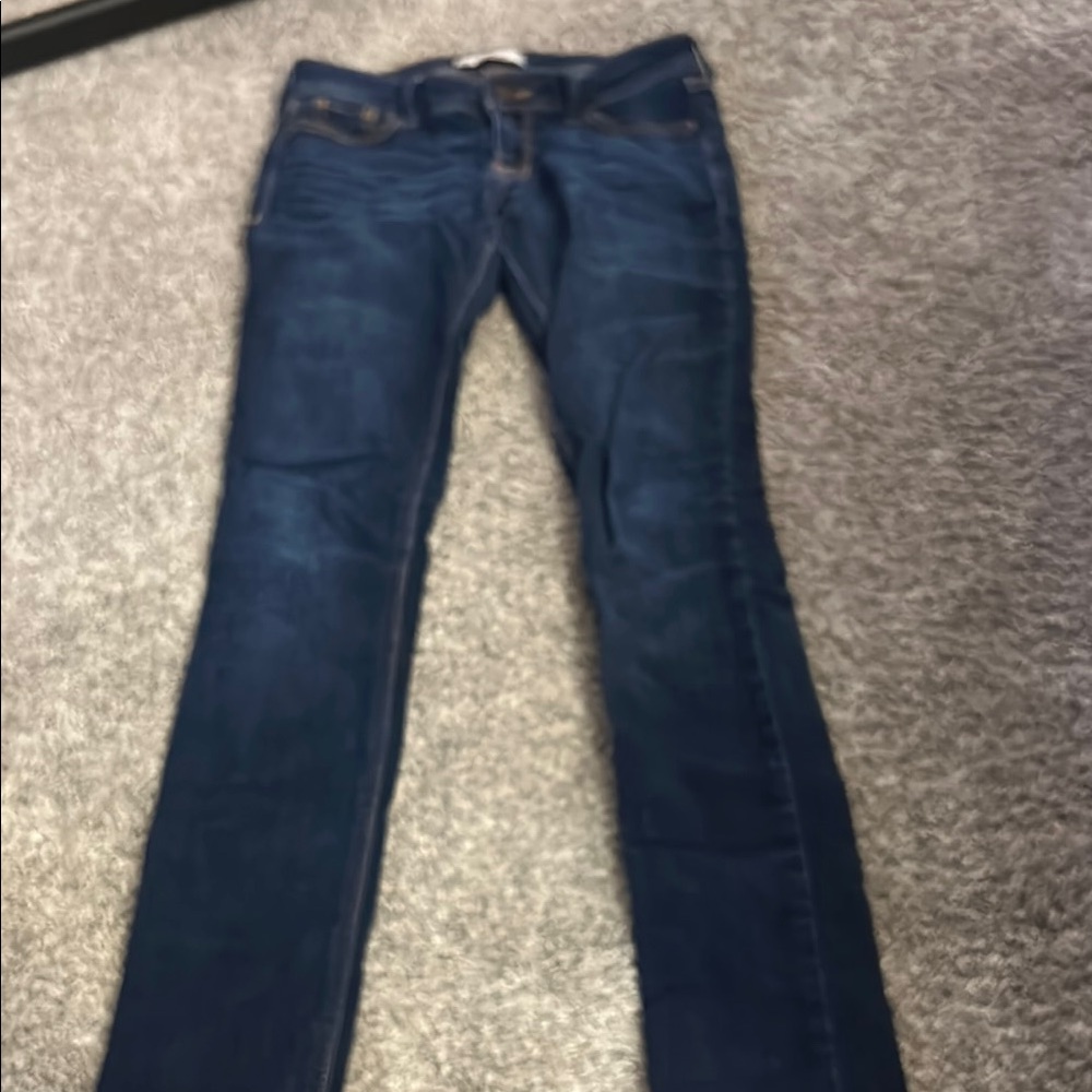 Hollister Blue Skinny Jeans with Classic Denim Look soze W24-31L